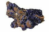 Azurite Crystal Cluster - Morocco #160308-1